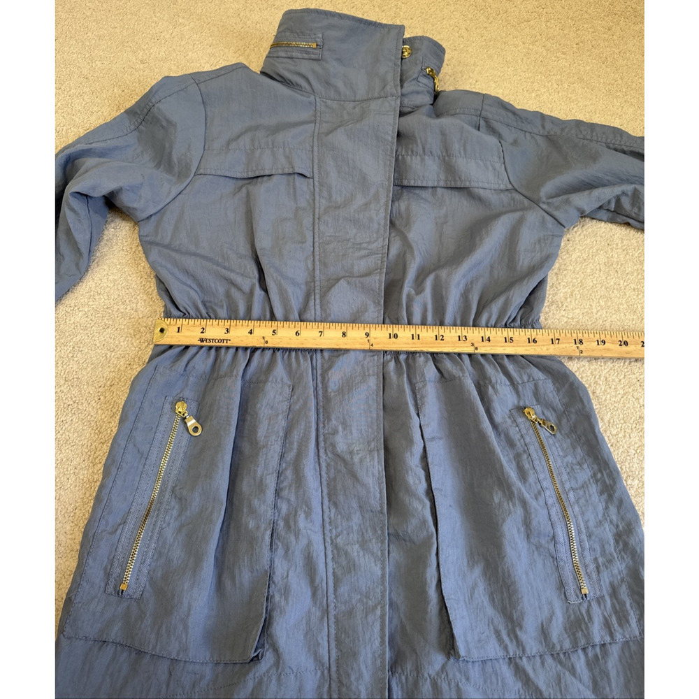 The Fillmore French Blue Full Zip Utility Rain Jacket Women’s Sz M - Picture 8 of 14